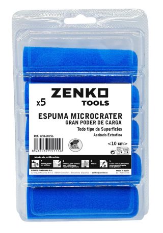 RECAMBIO MINI RODILLO ESPUMA MICROCRATER AZUL